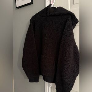 Victoria's Secret Black Fleece Hoodie Sweater